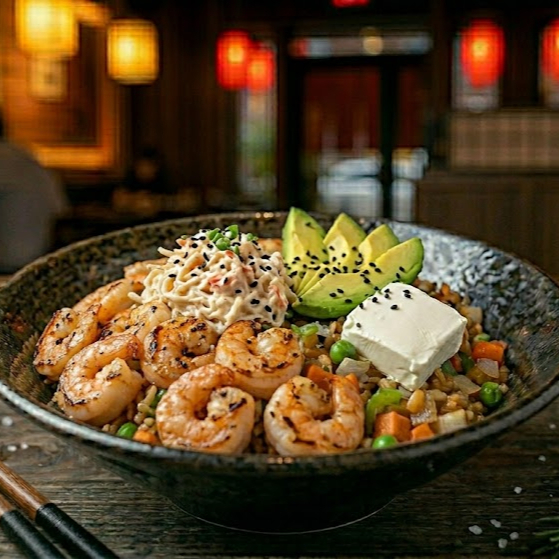 Yakimeshi con Camarón Especial