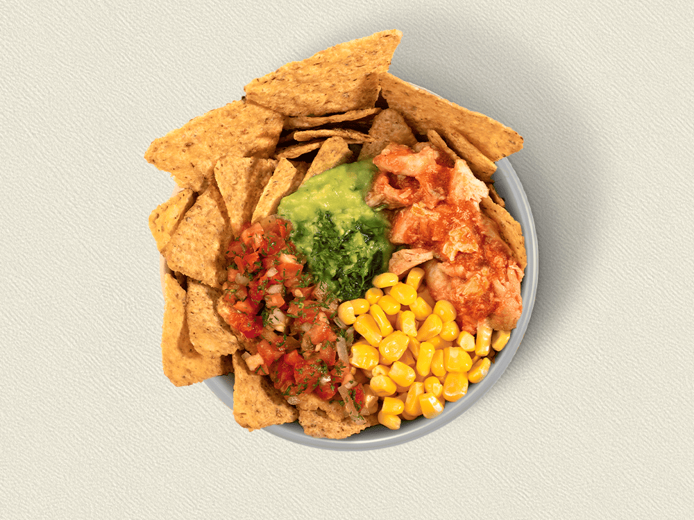 Nachos con Pollo Tinga