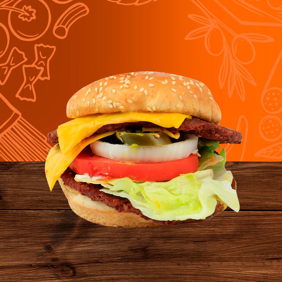 Hamburguesa Doble Carne Doble Queso