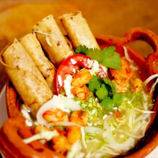 Tacos Dorados+consomé 5pz