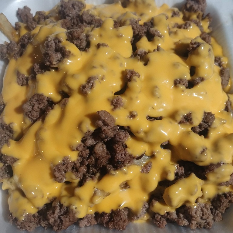 PAPAS PREPARADAS ARRACHERA MOLIDA (HAMBURGUESA)