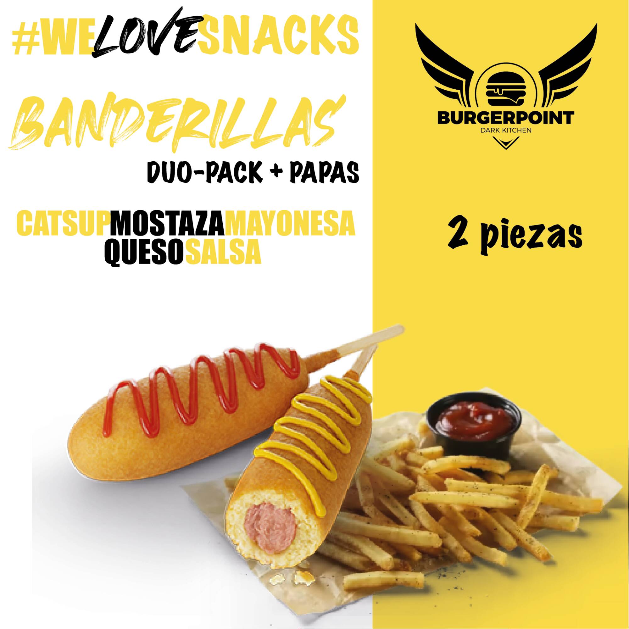Banderillas Duo-Pack + Papas 10%Desc.