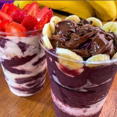 2 Copos de açaí do seu jeito!