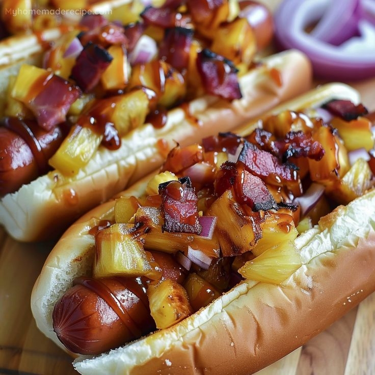 Hotdog hawaiana