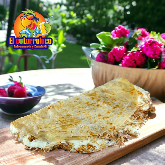 Quesadilla Sencilla Con Carne Deshebrada Pza