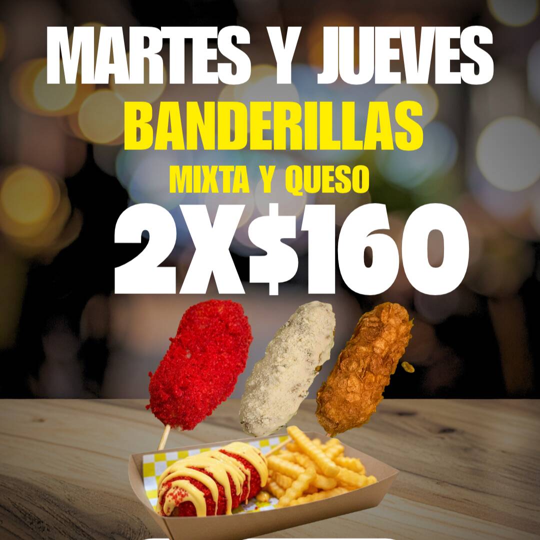 2 banderillas $160