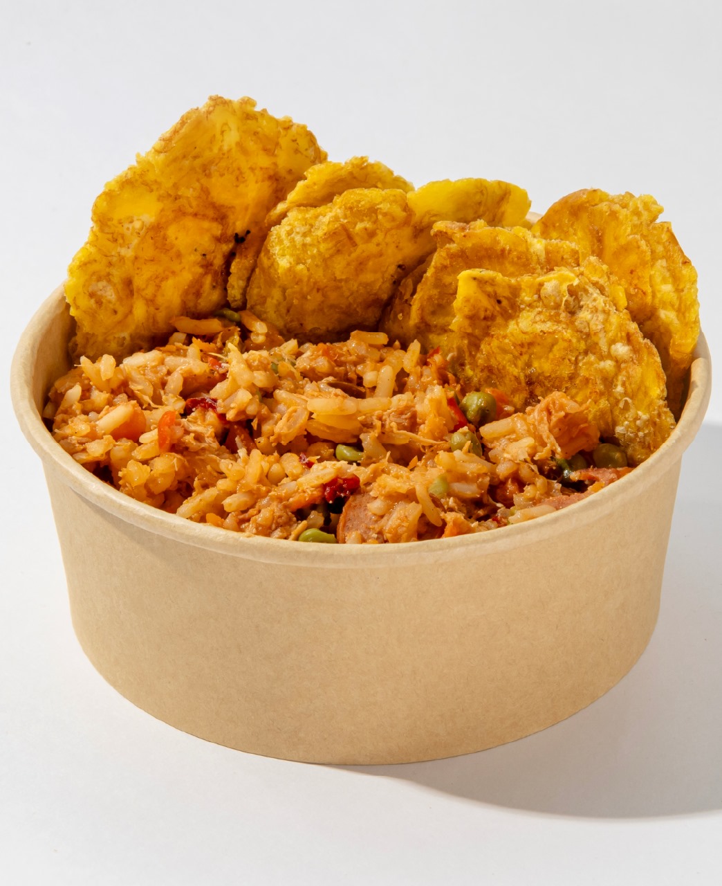Arroz Colombiano con Tostones