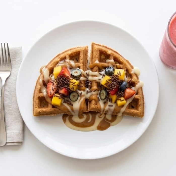 Medio Waffle Redondo