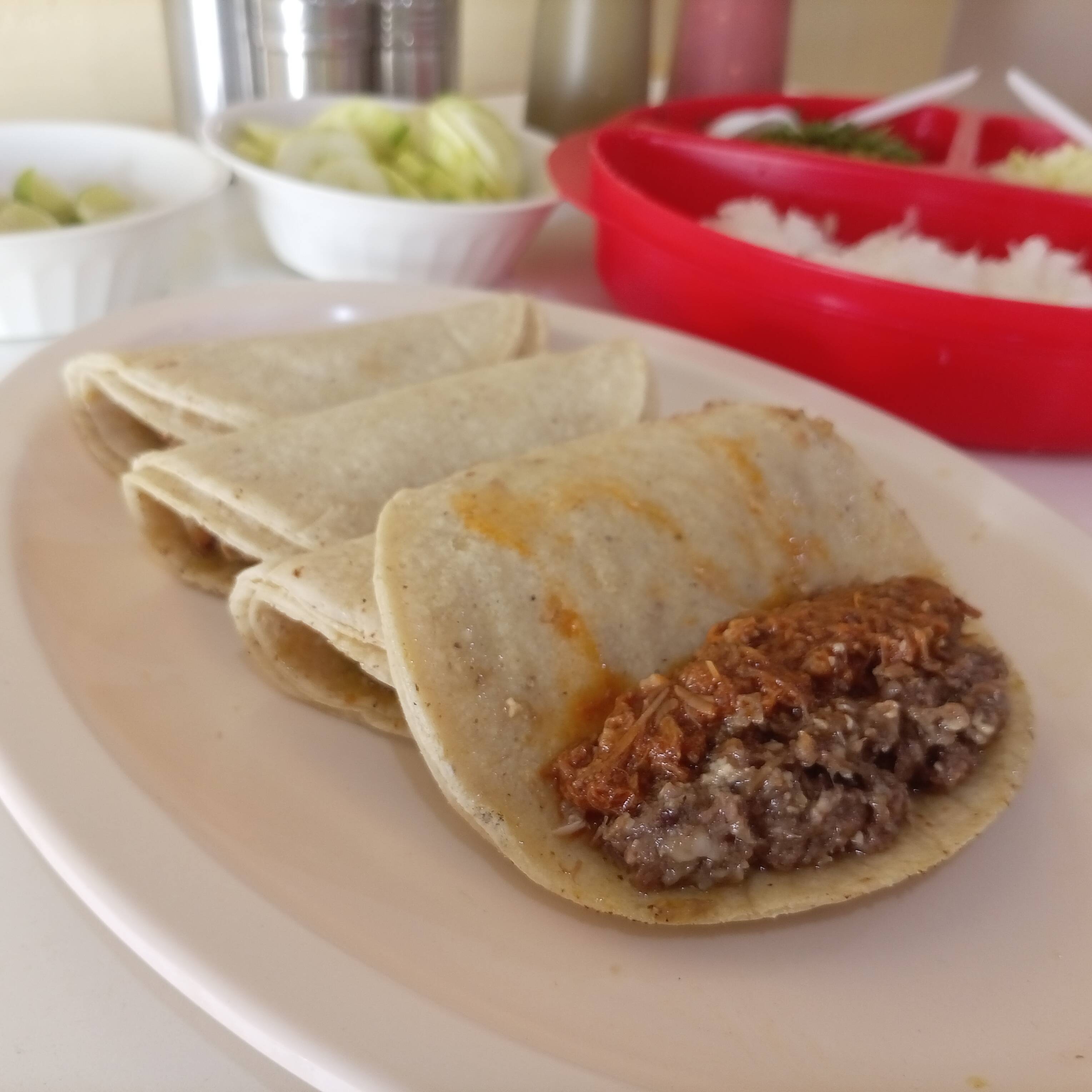 Taco Combinado de Cabeza/Costilla de Res