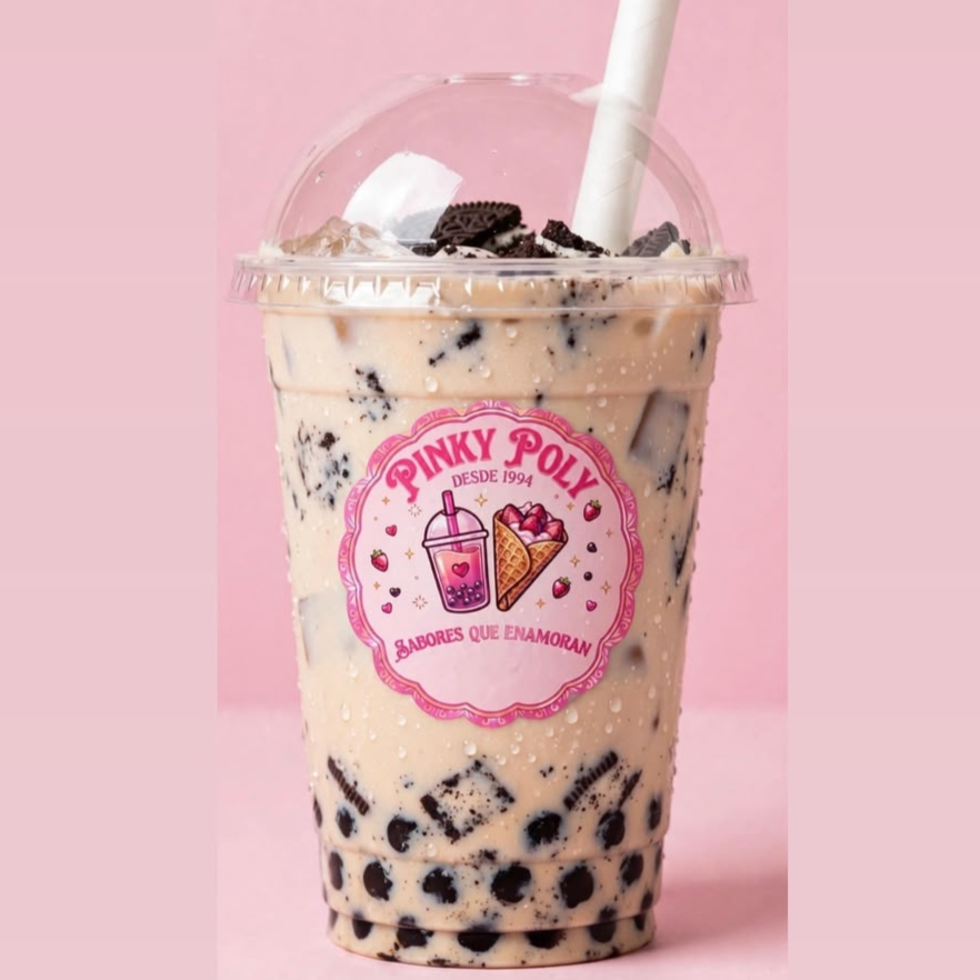 Pinky Boba Cookies And Cream
