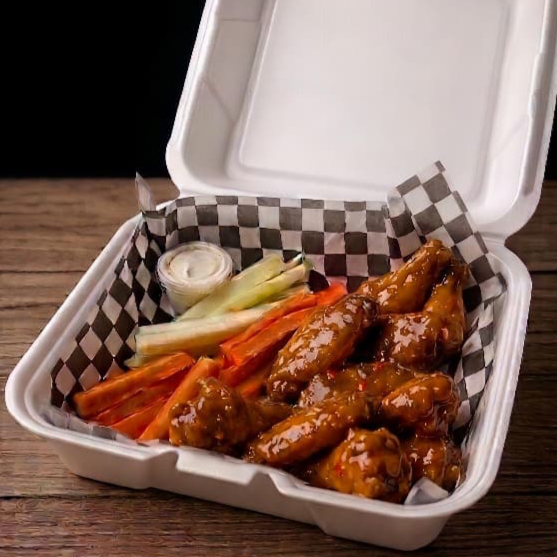 Alitas con sabor salsa tamarindo habanero 10 pzs