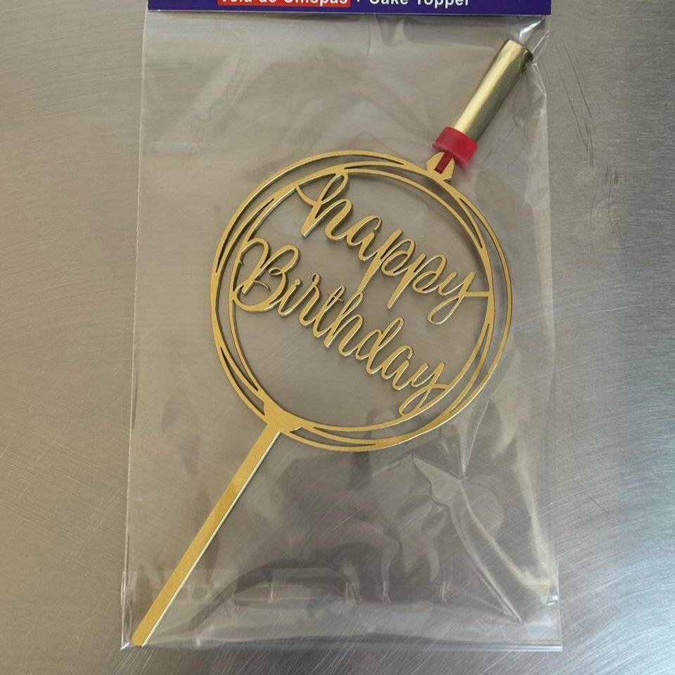 Letrero De Madera Con Pirotecnia Happy Birthday