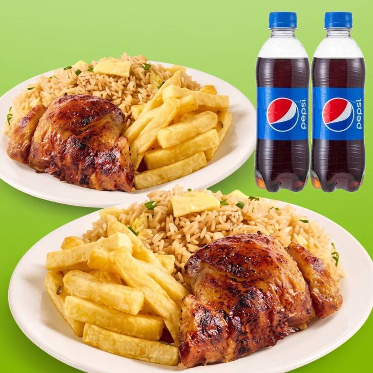 Dos Mostritos brasa + 2 gaseosas