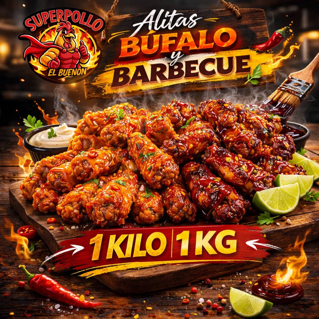 Alitas BBQ + Búfalo 1k