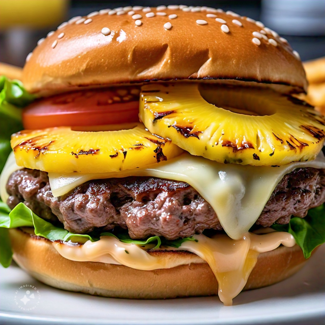 Hamburguesa hawaiana