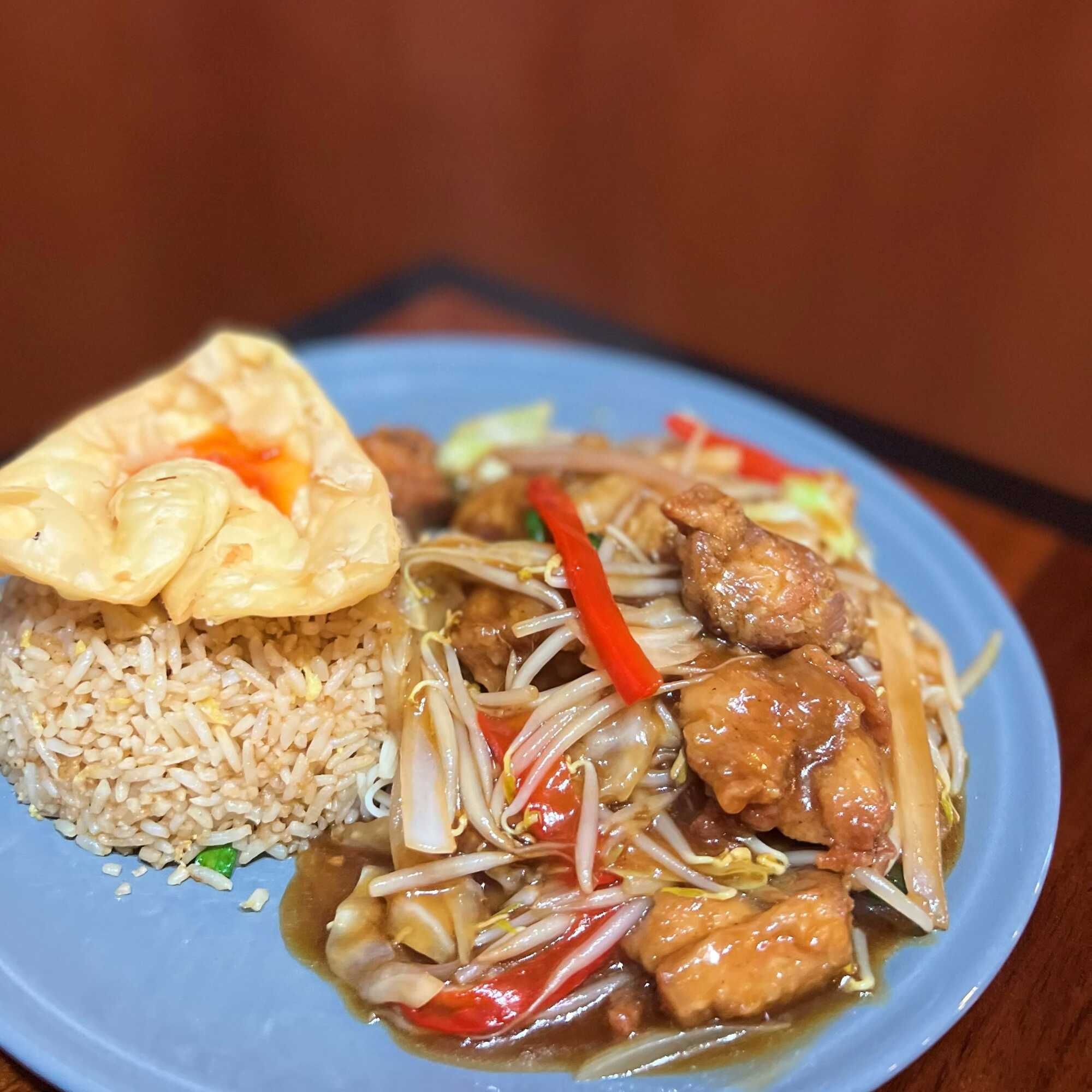 Combinado con Pollo en Trozos