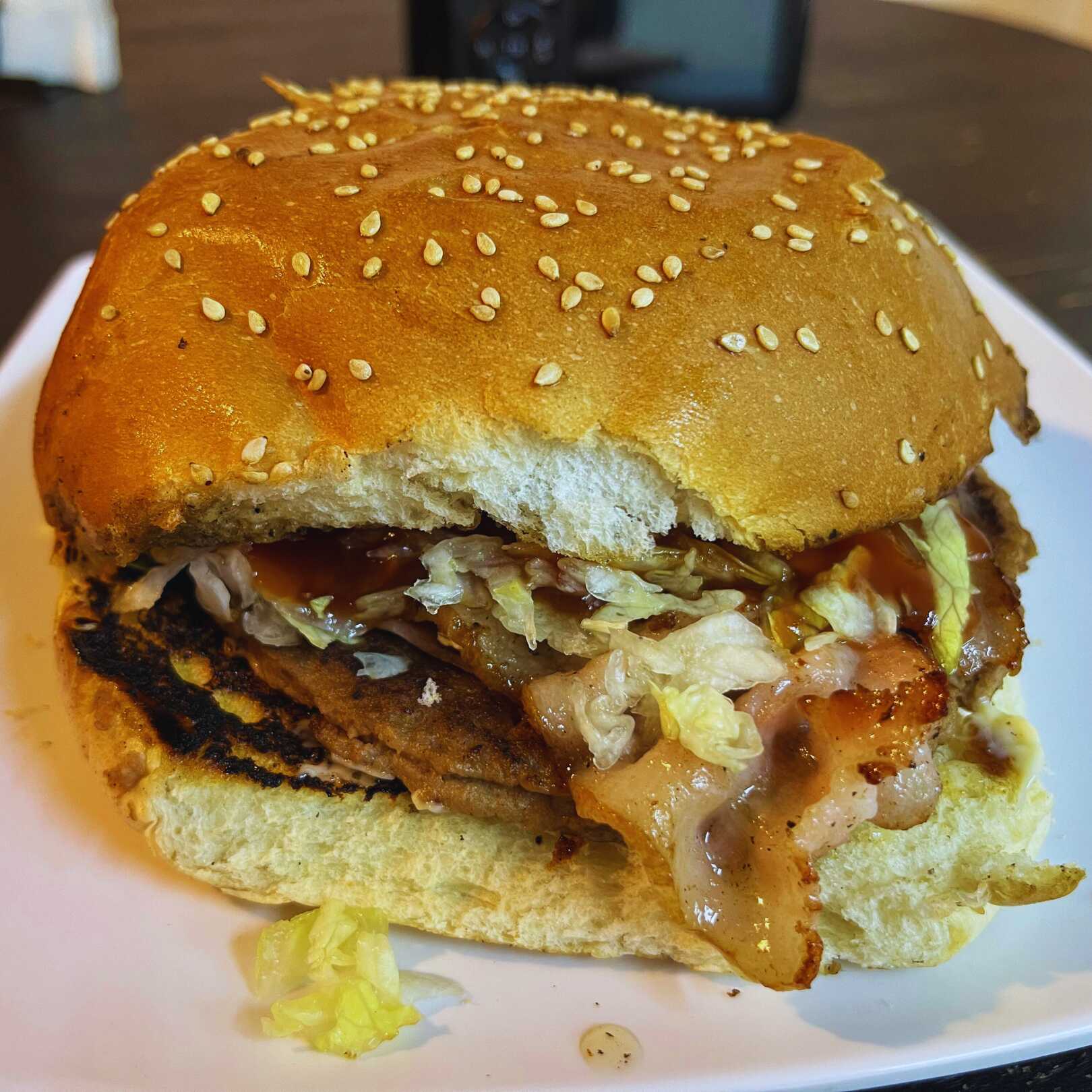 Hamburguesa con Tocino