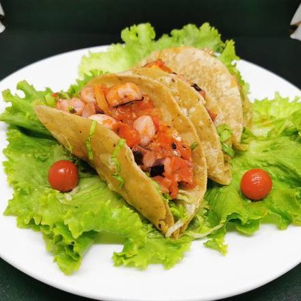Tacos de Guisado de Camarón 3 Piezas