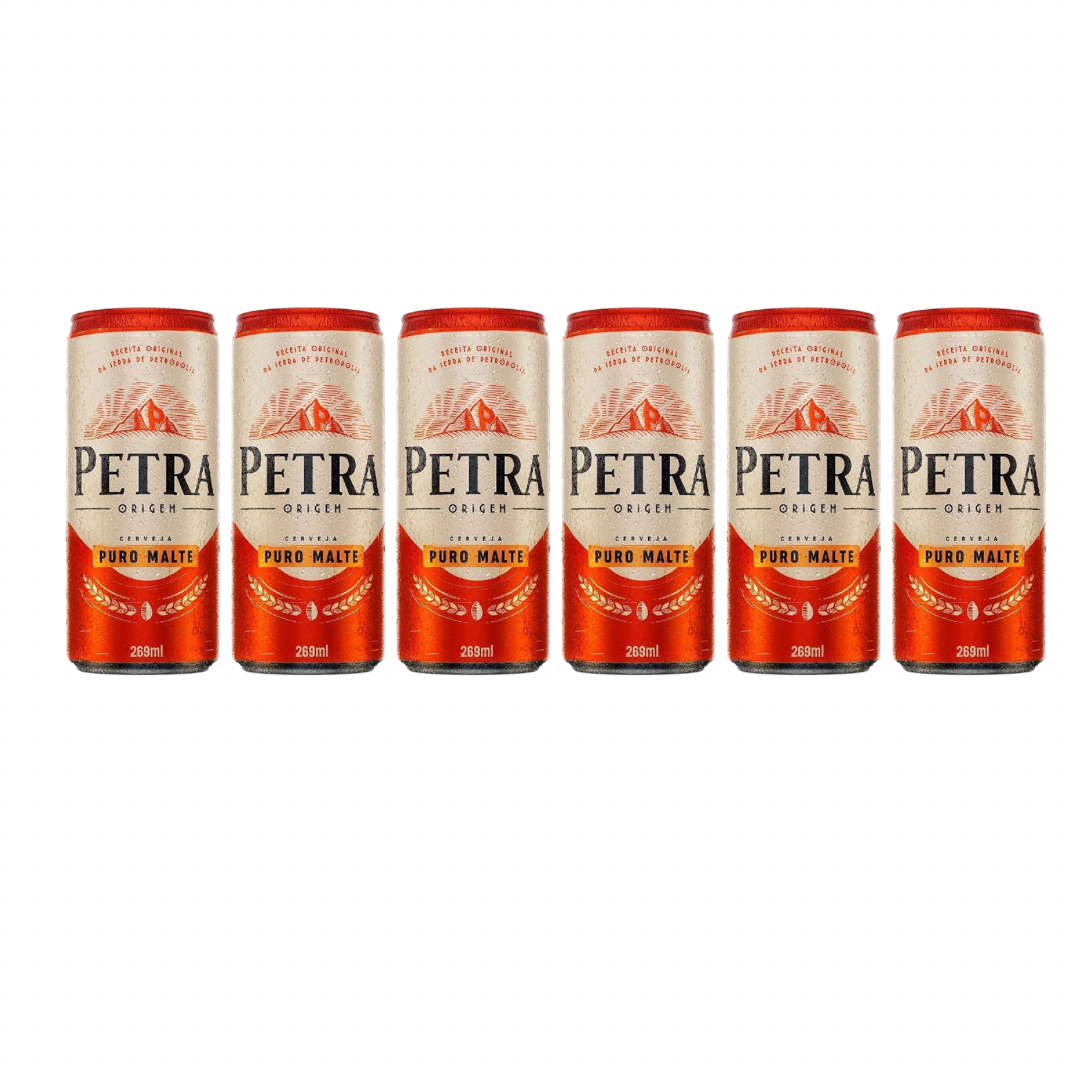 Combo com 6 unidades Latas Petra - 269ml