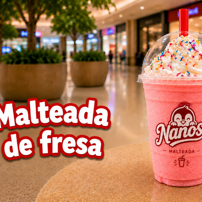 Malteada de Fresa 16 oz