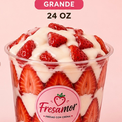 Fresa Grande 3 Ingredientes