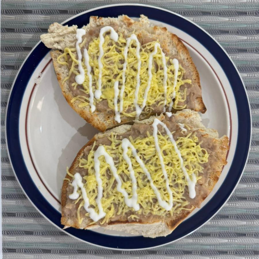 1/2 Mollete Sencillo