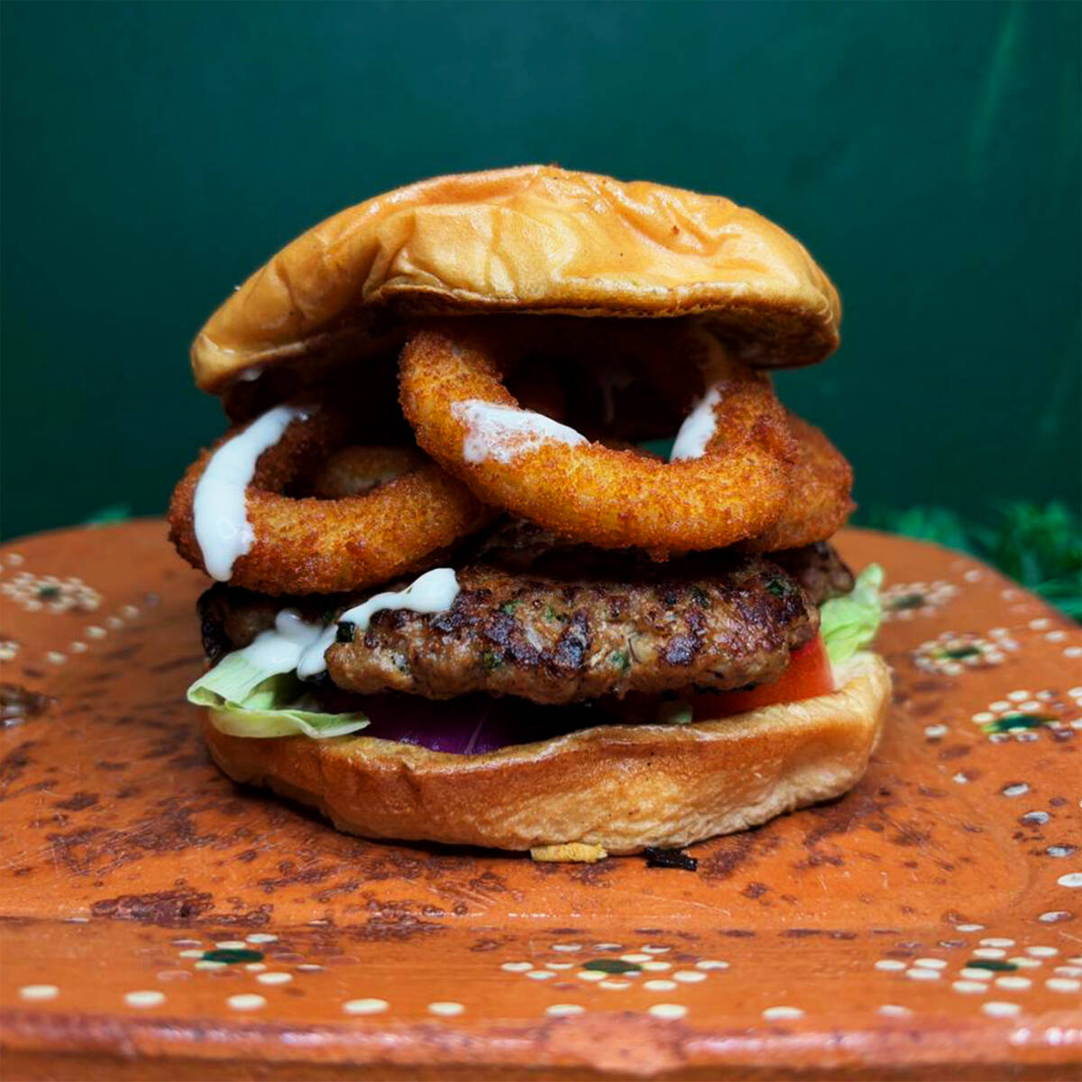 Onion Burguer + Papas