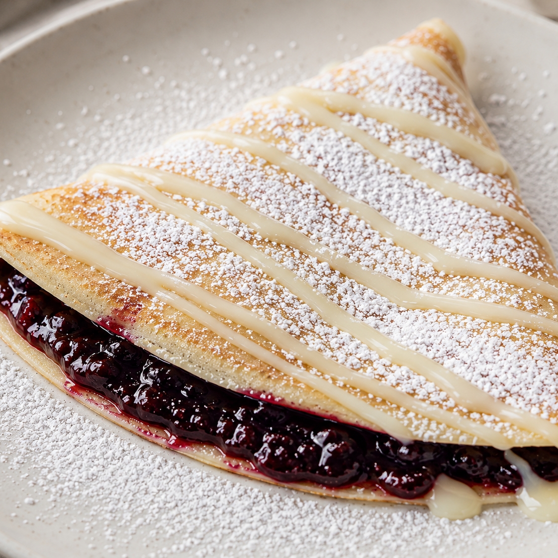 Crepa Philadelphia & Mermelada de Zarzamora