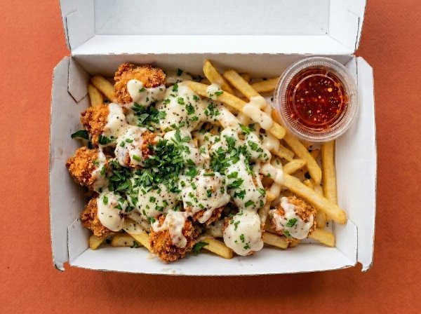 Papas con Boneless Limón Chiltepin