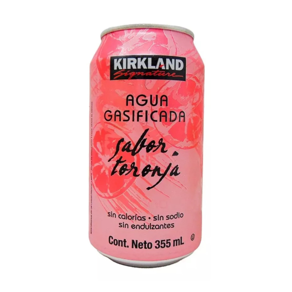 Agua Gasificada Toronja Kirkland 355 ml