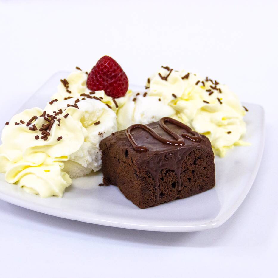 Brownie con Helado