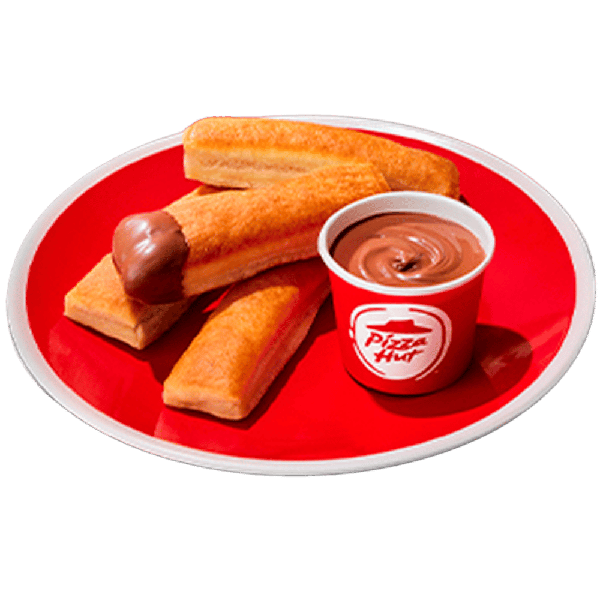 4 unidades de sticks de massa pan assados com copinho de Nutella®