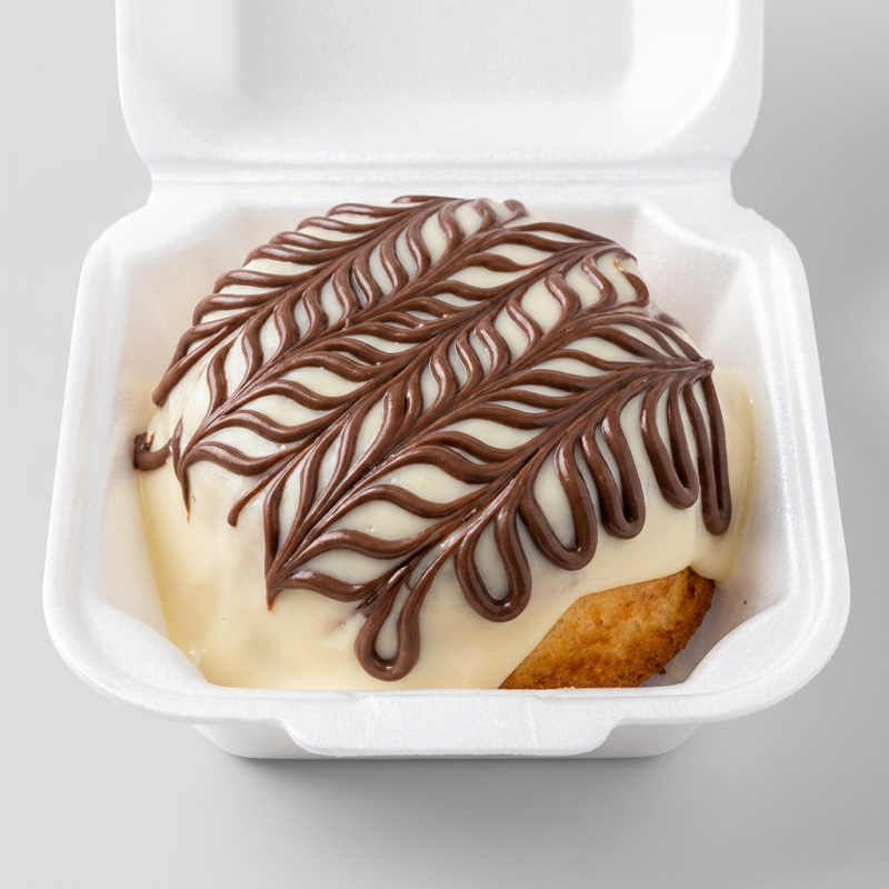 Uma deliciosa massa de baunilha bem molhadinha e por dentro creme de Ninho e creme de avelã (pesando aproxi 250g )