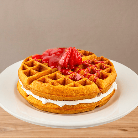 Waffles con Chantilly