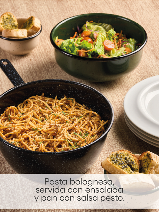 Menu x 4 Pasta Bolognesa