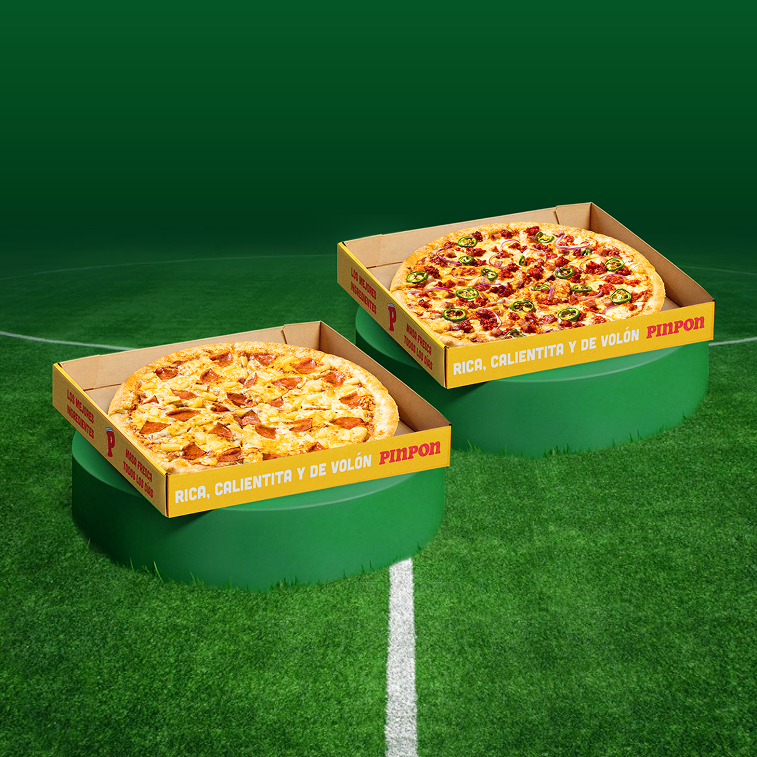 Combo: 2 Pizzas Hawaiana o Mexicana