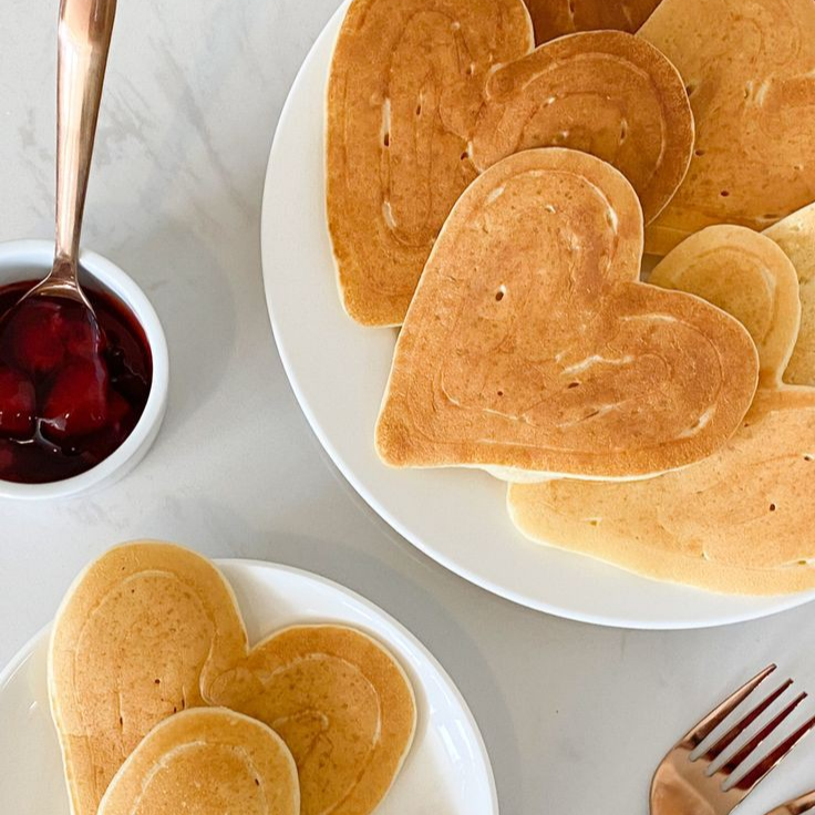 Hot cakes corazón ❤️