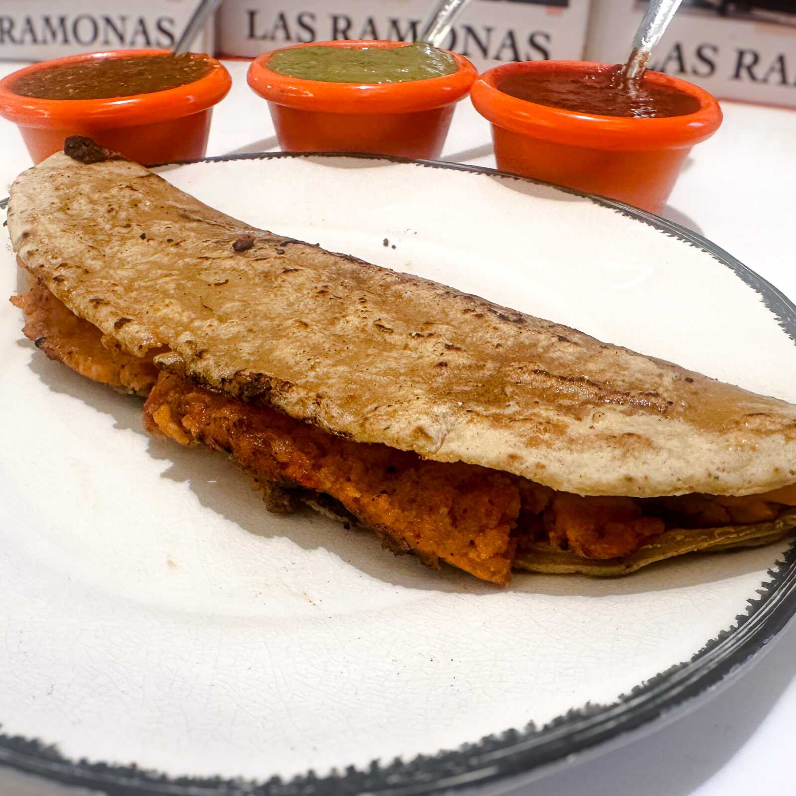 Quesadilla de Papa con Chorizo