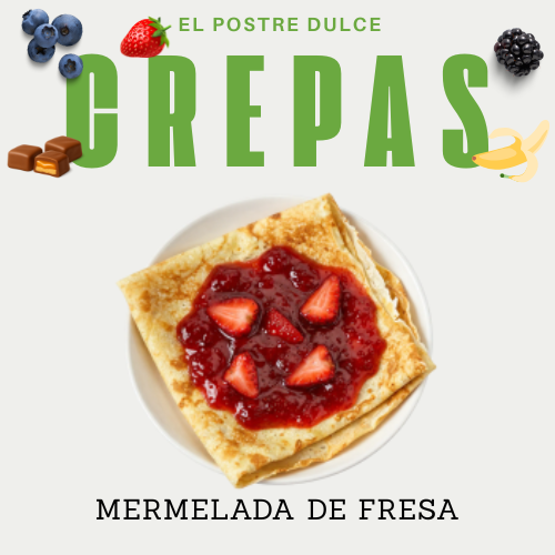 Crepa Mermelada de Fresa