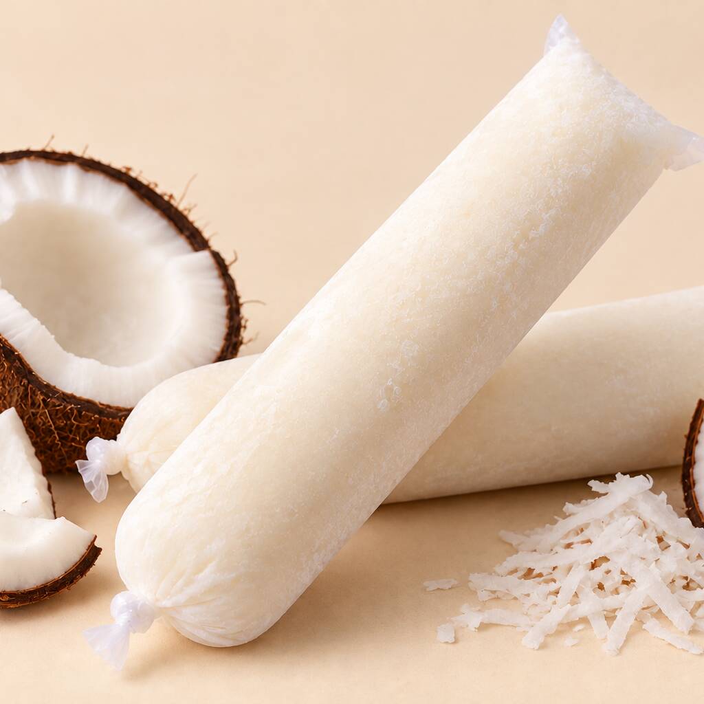 Cremoso, refrescante e com o sabor delicioso do coco de verdade! 🤍