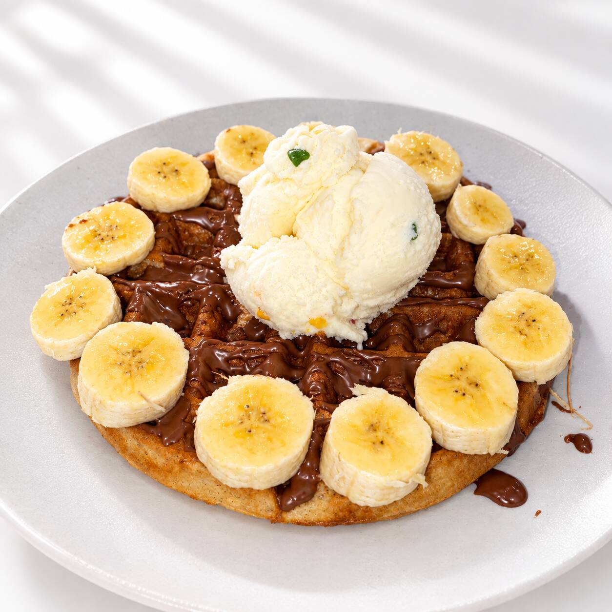 Waffle Nutella Banano
