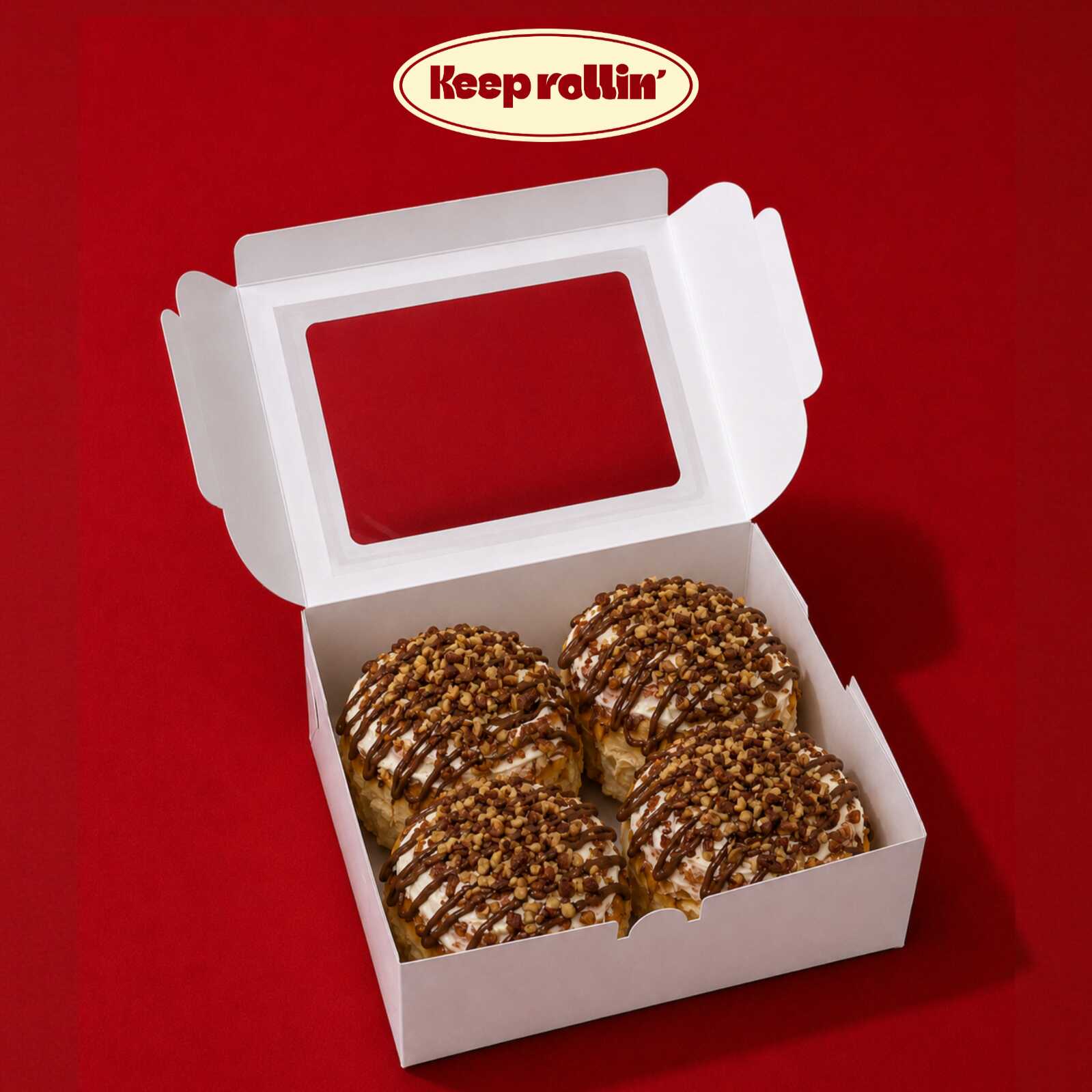 Cuatro Roles de NUTELLA con Nuez