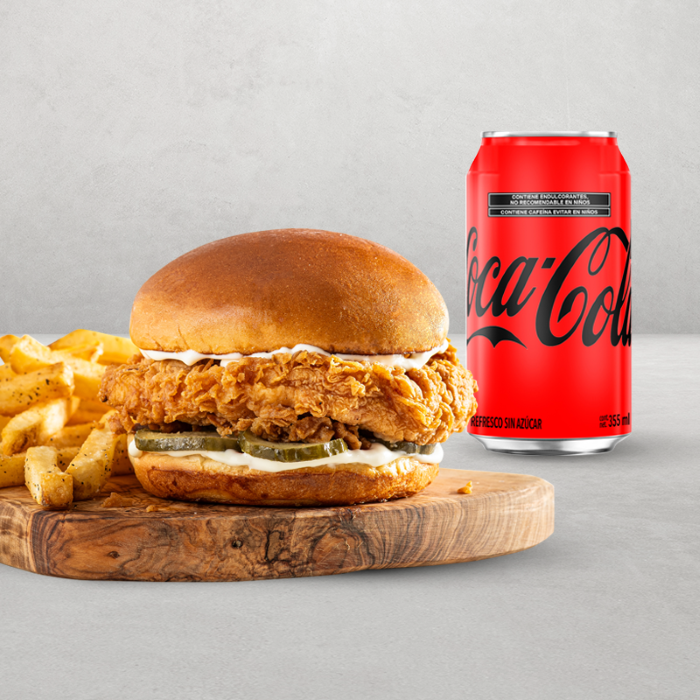 Combo Crispy Chicken Sandwich +Refresco