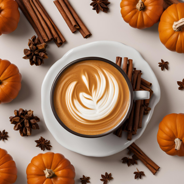 Latte Caliente de Calabaza
