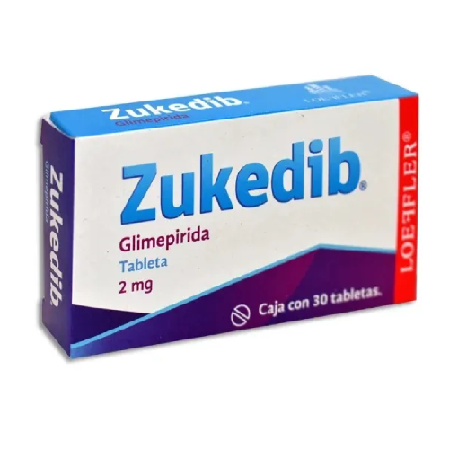 Zukedib (Glimepirida) 2 Mg Caja con 30 Tabletas