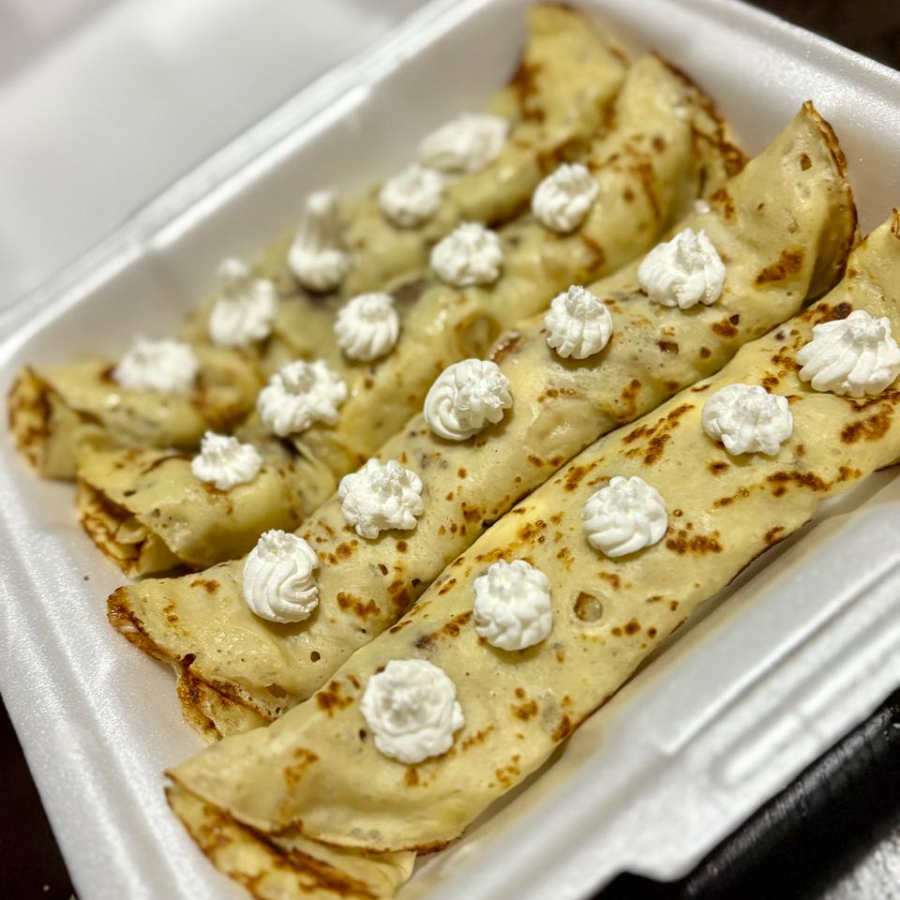 Crepa Polaca de zarzamora con queso crema