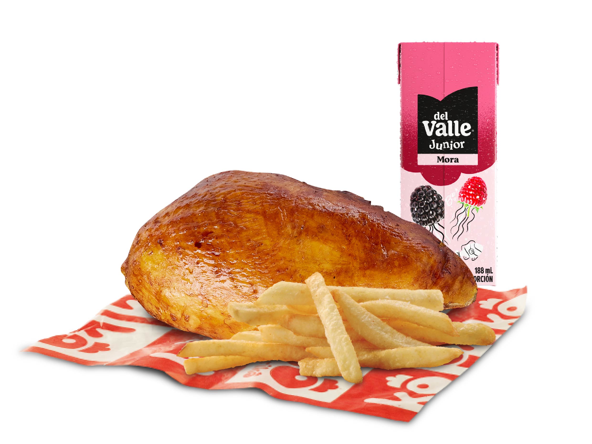 Menu presa kokoriko asado y jugo