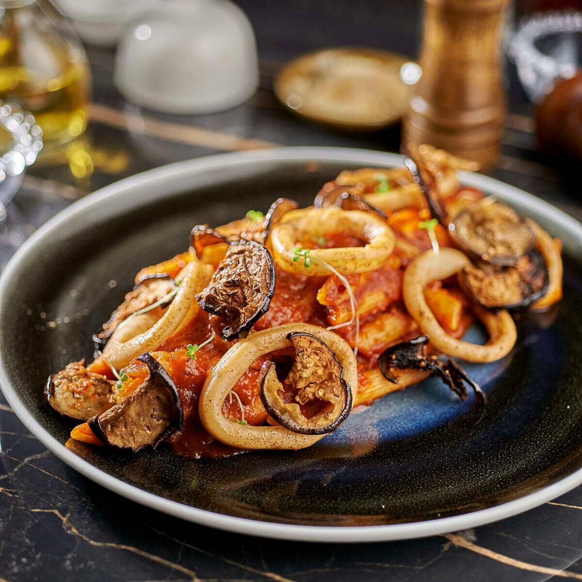 Calamari e Melanzane