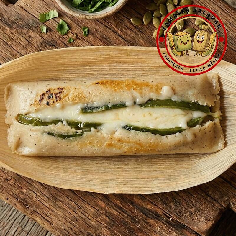 Tamal de Rajas con Queso