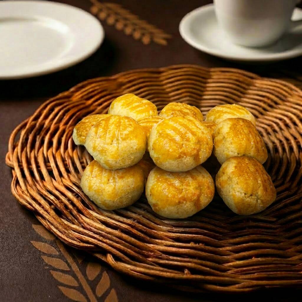 Mini delícias de massa folhada extremamente crocante, recheadas com cebola caramelizada lentamente até atingir um sabor levemente doce-salgado. Ideal como aperitivo ou como acompanhamento sofisticado. Contém glúten, leite e cebola.